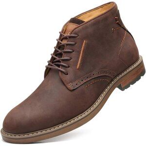 👑Men's Oxfords Chukka Ankle Boot Coffee Casual Fashion and Comfort Lace Up Shoe